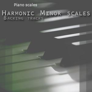 Harmonic Minor Scales backing tracks album cover