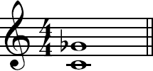 Diminished fifth in musical notation