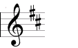 D key signature symbol
