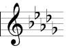 Db key signature symbol