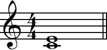 Major third in musical notation