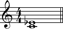 Minor third in musical notation